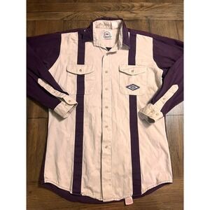 Vintage Midwest Garment Company Shirt Men's Sz Med 15 1/2 Long Sleeve  Button Up